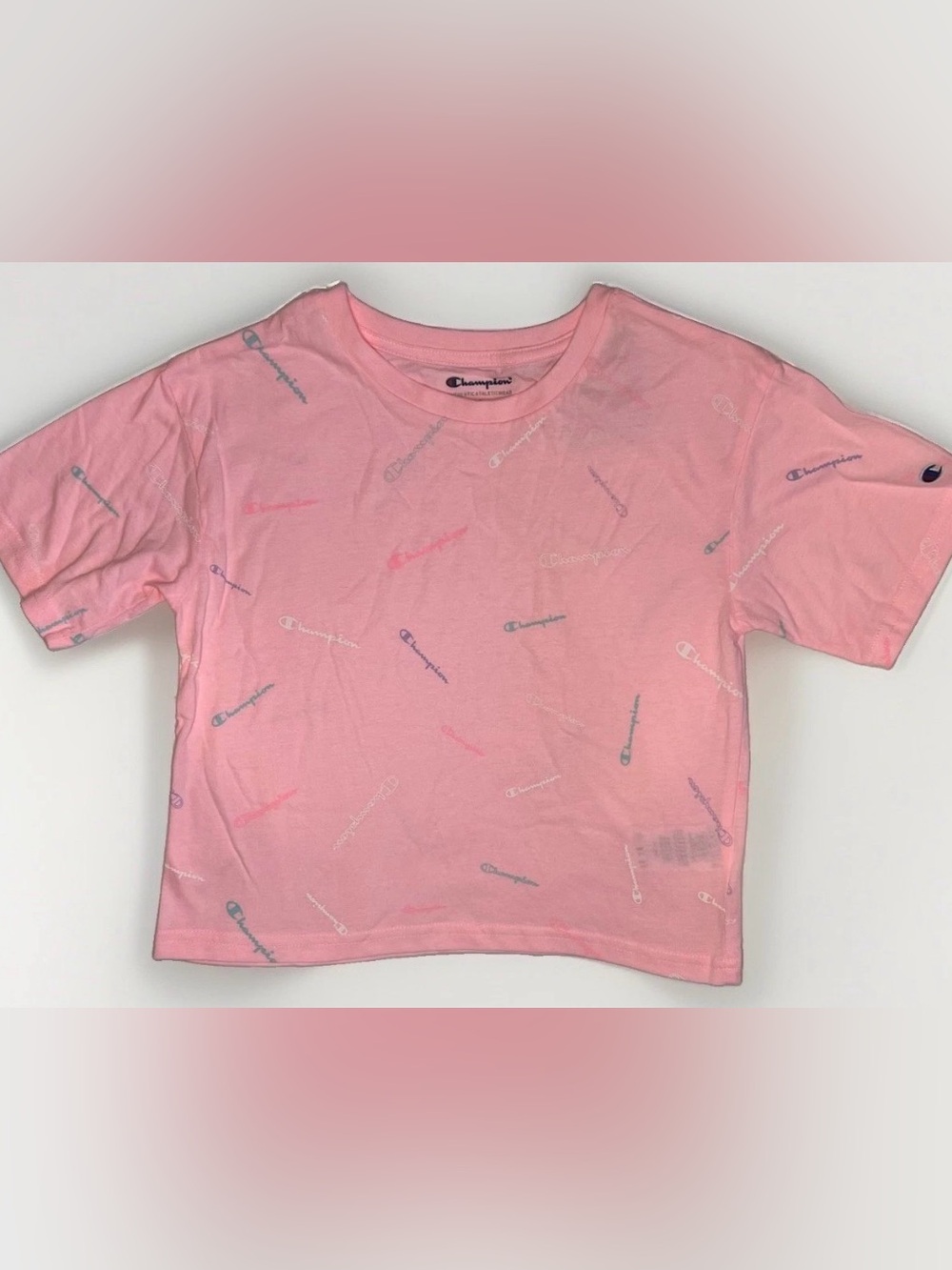 Champion Pink Logo Shirt NWT Girls Small
